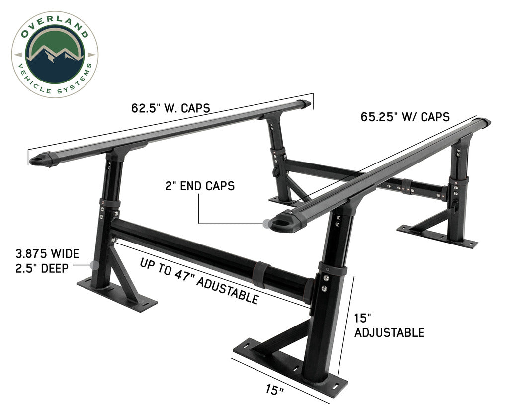 Overland Vehicle Systems Freedom Rack with Cross Bars and Side Supports