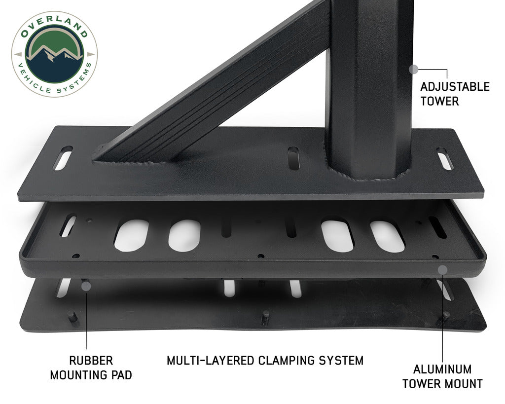 Overland Vehicle Systems Freedom Rack with Cross Bars and Side Supports